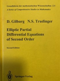 Elliptic partial differential equations of second order 线装 近全新
