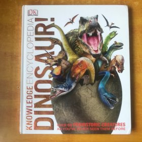 原版英文：Knowledge Encyclopedia Dinosaur 恐龙百科全书 DK【书本近全品 品好看图】8开精装本