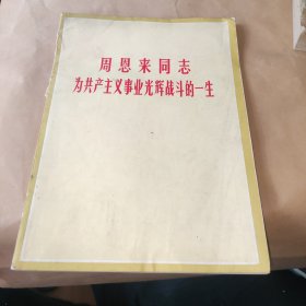 四川新闻照片特刊图册 《周恩来同志为共产主义事业光辉战斗的一生》