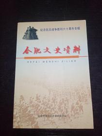 合肥文史资料 第二十三辑：纪念抗日战争胜利六十周年专辑