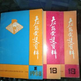 泰安党史资料 第1、18、19期