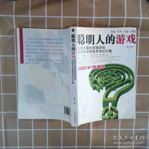 聪明人的游戏：启发大脑的思维游戏在玩乐中获取思考的乐趣