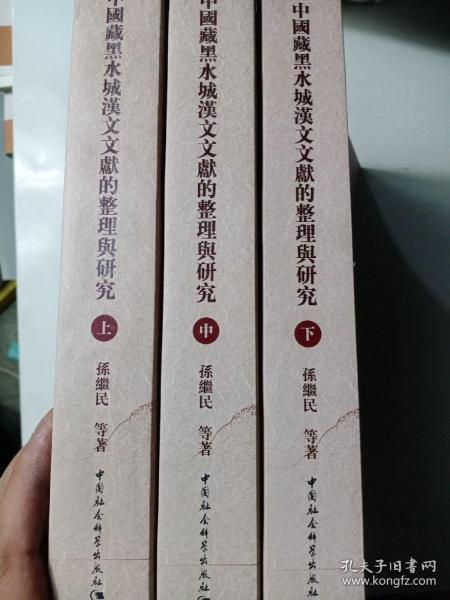 中国藏黑水城文献的整理与研究（套装全3册）