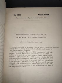 diplomatic  and consular reports  美国外交和领事报告 第2130号  德国1897年之商务