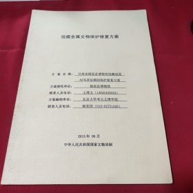 馆藏金属文物保护修复方案甘肃省镇原县博物馆馆藏战国对鸟首纹铜剑保护修复方案