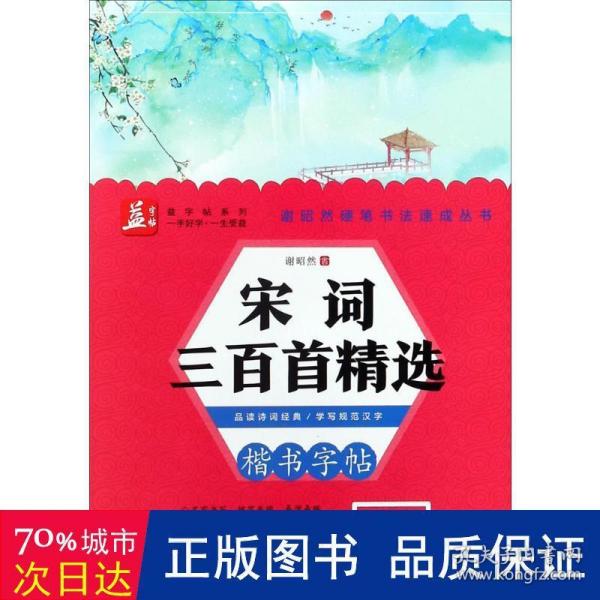 宋词三百首精选——益字帖（书法名家谢昭然担纲书写   品读经典宋词  学写规范汉字  ）