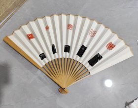 印花成扇