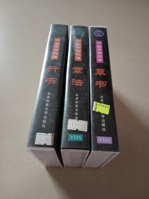 老录像带 中国书法技法行书 草书 章法 一起价格盒20.5×12 收藏道具摆件