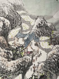 葛建伟（1951-）陕西商州人，中国美术家协会会员、陕西美术家协会会员、陕西国画院特聘画家、陕西省政协委员、商洛市政协常委、商洛书画院院长、商洛市美术家协会名誉主席。68×68