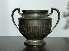 英国古董银糖罐