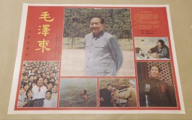 毛泽东 完整一张：时间应为1988年前后，中央新闻纪录电影制片厂，中国电影公司发行，2开本，98品）32