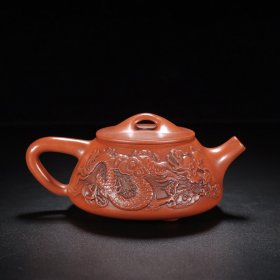 紫砂壶双龙石瓢周桂珍