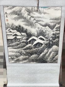 于志学雪景国画纯手绘原装老裱