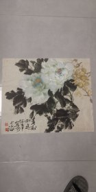 海派著名画家（陈世中）45*34……牡丹