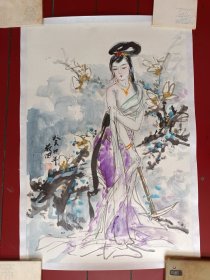 宋叔田，辽宁省盖县人，工艺美术家协会会员、、高级工艺美术师。辽宁美术家协会会员、市美术家协会副主席、当代著名画家。，规格，670*460毫米，人工裱心
