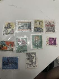 老纪特邮票信销票10张不同 部分好戳 上海北郊戳 保存都很好。一起打包220