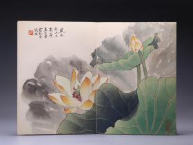 旧藏 俞致贞 纸本册页 （花卉）