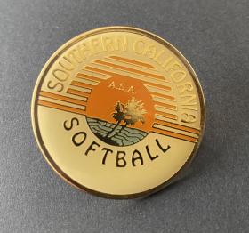 美国加利福尼亚垒球纪念章体育徽章