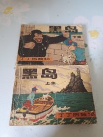 丁丁历险记 :黑岛 上下册连环画