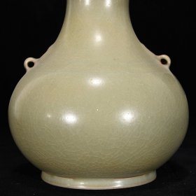 回流宋汝窑大肚瓶,高17厘米,直径14厘米