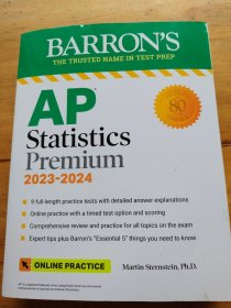 英文原版 AP Statistics Premium, 2023-2024: