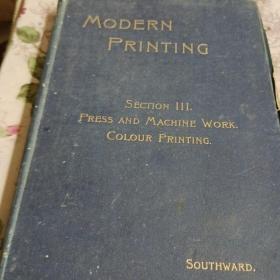 1899年版精装本<modern printing>现代印刷术