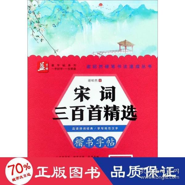 宋词三百首精选——益字帖（书法名家谢昭然担纲书写   品读经典宋词  学写规范汉字  ）