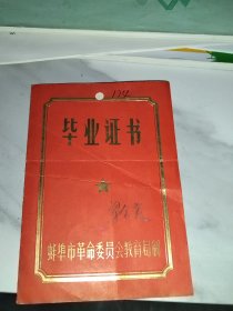 77年，毕业证书