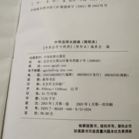 中华法学大辞典:简明本