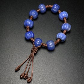 稀品烟紫玛瑙瓜珠手链