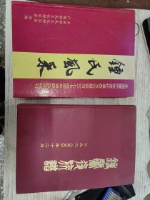 钟馨后族谱 钟氏风采
