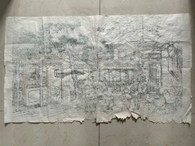 清晚期杨柳青木版套色年画：元宵节年画 庆赏元宵 尺寸：107*63 cm  上海人民美术以此画出版名信片