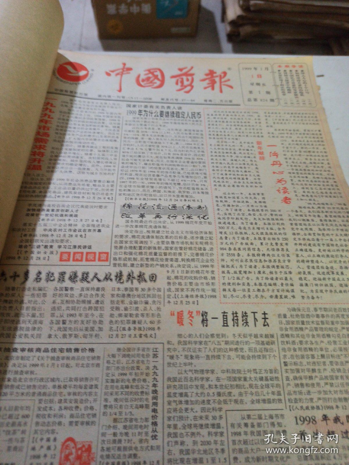 《中国剪报》（1999年上半年合订本）