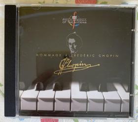 CD光盘，外版，肖邦第一、第二钢琴协奏曲。