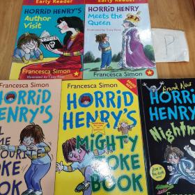 Francesca Simon:HORRID HENRY MEETS THE QUEEN/HORRID HENRY’S AUTHOR VISIT/HORRID HENRY’S NIGHTMARE/HORRID HENRY’S MIGHTY JOKE BOOK/HORRID HENRY’S ALL TIME FAVOURITE JOKE BOOK（5本合售）