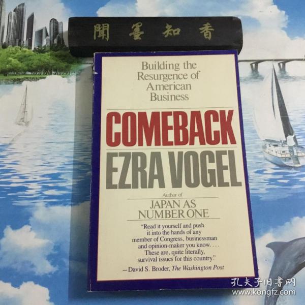 COMEBACK EZRA VOGEL     内页无写划