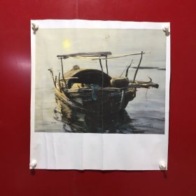 船-油画【64】严重折痕