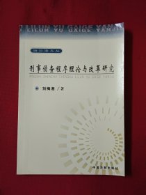 刑事侦查程序理论与改革研究