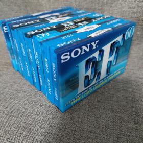 磁带： 索尼SONY EF60，未拆封空白磁带