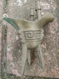 解放初期厚重铜器铜杯高12厘米
