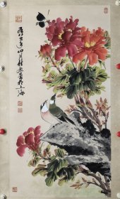 陆桂勋 88/47 立轴 1938年生于上海，毕业于上海外国语学院，自幼酷爱书画，师从房介复、乔木、应野平等著名画家，勤学苦钻，勇于创新，在传承前辈画家艺术风格的基础上，集众家之长独辟蹊径，自成一家。为上海美术家协会、海墨协会画师。