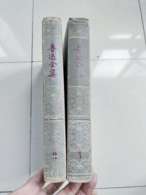 鲁迅全集 2 3（16开道林纸，浮雕头像，属称1956年刷蓝版）