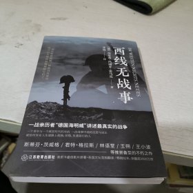 西线无战事（1929年德语版直译，一战亲历者“德国海明威”创作“伟大的反战小说”）