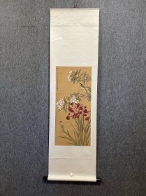 古筆花鸟图，创汇时期60-80年代，