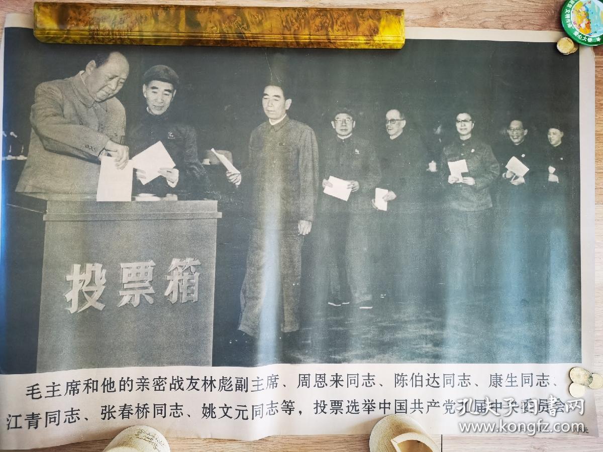 《毛主席等投票选举中国共产党九届中央委员会》