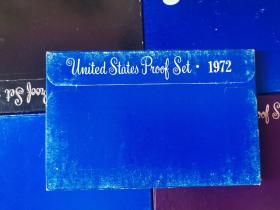 美国硬币，1972年精制币套装，内有1卡。