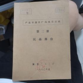 产品零部件厂内合算价格，民品部分