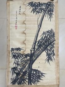 竹子画 墨竹图 国画 字画 纯手绘 条幅 作品