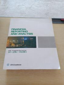 FINANCIAL REPORTING AND ANALYSIS 2017 LEVEL I VOLUME 3 影印本