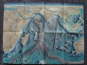 National Geographic国家地理杂志地图系列之1967年10月 Indian Ocean floor 印度洋地图